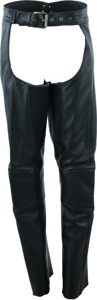 River Road Sierra Leather Chaps Black Womens - XL