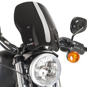 Sportster Windshield NNG - Black - For 04-18 Harley-Davidson Sportster