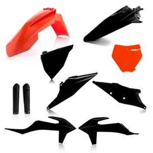 Full Plastic Kit - Black/Orange Original 2016 - Fits Many 19-22 KTM 125-450