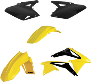 Plastic Kit - Yellow/Black - For 08-17 Suzuki RMZ450