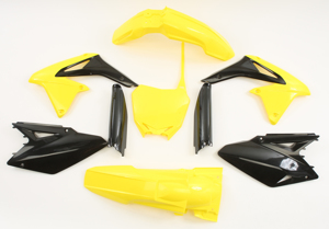 Full Plastic Kit - Yellow/Black - For 08-17 Suzuki RMZ450