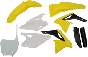 Full Plastic Kit - Yellow/Black/White Original 2018 - For 10-18 Suzuki RMZ250