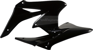 Radiator Shrouds - Black - For 10-18 Suzuki RMZ250