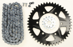 V3 Chain & Sprocket Kit Black SX Chain 520 14/46 Hardcoat Aluminum - For 10-13 Kawasaki Ninja 250