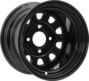 Delta Steel Wheel Black 4/137 14X7 4+3 10mm