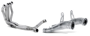 Titanium Megaphone Dual Full Exhaust - For 14-16 Kawasaki Ninja 1000 / Z1000