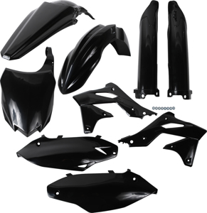 Full Plastic Kit - Black - For 13-16 Kawasaki KX250F