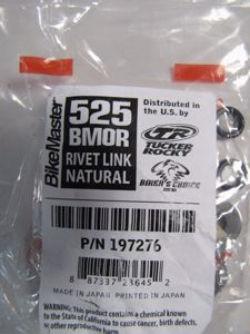 BikeMaster 525 BMOR O-Ring Rivet Link