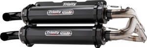 Stage 5 Full Exhaust - Cerakote Black Mufflers - For 18-21 Polaris RZR RS1