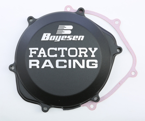 Factory Racing Clutch Cover - Black - For 02-09 Honda CRF450R TRX450R/ER