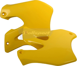 Radiator Shrouds - Original Yellow - For 96-98 Suzuki RM250 RM125