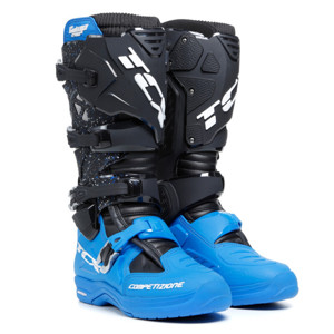 TCX Comp Evo 2 Michelin Boot Black/Blue Size 39 - Motocross and enduro boots for maximum protection