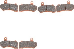 Complete Pad Set - V Series Brake Pads - Replaces H-D # 41854-08, 42897-08, 42897-06 & 42850-06