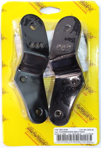 Passenger Floorboard Brackets - Black - For 96-10 Yamaha Royal Star