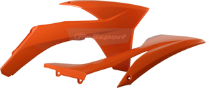 Radiator Shrouds - Orange - For 11-13 KTM 125-530