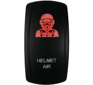 Racing Lighted Switch Hel Air On/Off Red