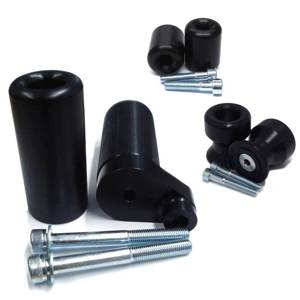 No Cut Black Complete Slider Kit - For 08-16 Yamaha R6