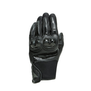 Dainese Mig 3 Unisex Leather Gloves Black/Black - 3XS - Unisex leather gloves in Black/Black, size 3XS