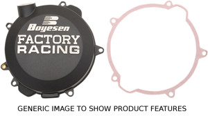 Factory Racing Clutch Cover - Black - For 99-18 Yamaha YZ250/X