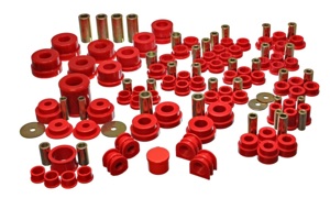 Red Hyper-Flex Master Bushing Set - For 02-09 Nissan 350Z / 03-07 Infiniti G35 Coupe