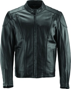 River Road Race Leather Jacket Black - XL