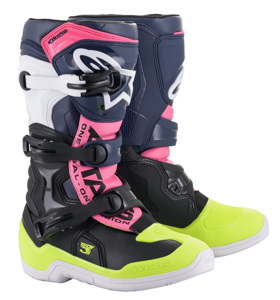 Youth Tech 3S Boots Black/Dark Blue/Neon Pink US Y-05