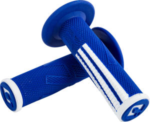 Emig2 Pro MX V2 Lock On MX Grips System - Diamond Knurled, Blue & White