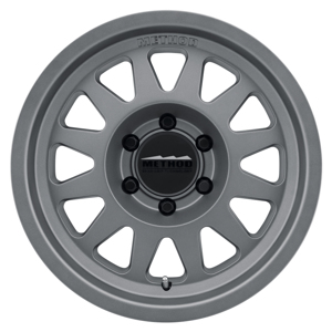 MR704 17x8.5 0mm Offset 6x135 87mm CB Matte Titanium Wheel