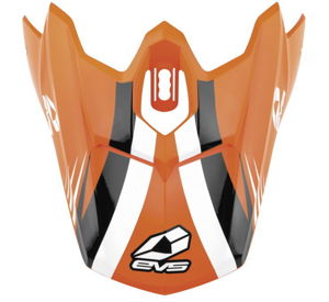 EVS T3 Works Visor - Orange/White/Black