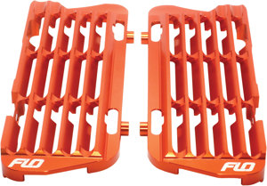 Orange High Flow Radiator Guards - For 08-15 KTM 125-530