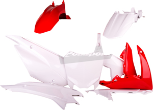 Plastic Kit - Original Red/White - For 13-18 Honda CRF110F
