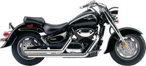 Speedster Slashdown Chrome Full Exhaust - For 05-09 Suzuki Boulevard C90