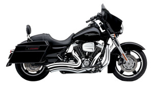 Speedster Chrome Short Swept Full Exhaust - For 10-16 Harley Touring