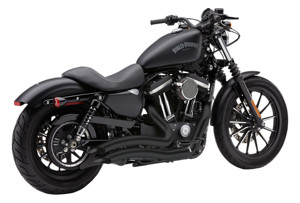 Speedster Black Short Swept Full Exhaust - For 14+ H-D XL Sportsters