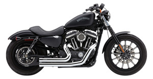 Speedster Short 909 Chrome Full Exhaust - For 14-20 Harley Sportster