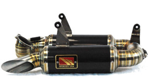 Black Center GP Slip On Exhaust - for Ducati 899 & 1199 Panigale