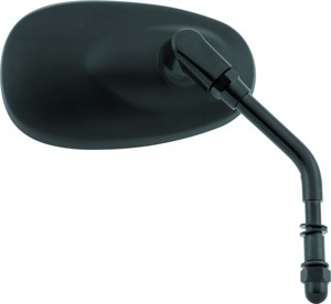 Harley Oval Mini Mirror - Each - Matte Black