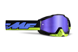 FMF PowerBomb Talladega Goggle w/Mirror Blue Lens