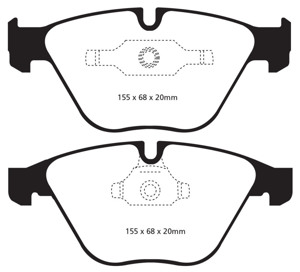 Redstuff Front Brake Pads - For 11+ BMW Z4 3.0 Twin Turbo iS (E89)