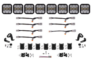 SS5 Pro Universal CrossLink 8-Pod Lightbar - White Combo