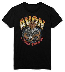 Avon Cobra Chrome Black T-Shirt - 2XL