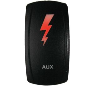 Racing Lighted Switch Aux On/Off Red Led