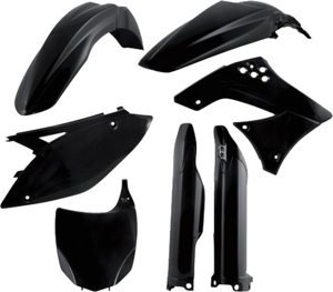 Black Plastic Kit - For 09-11 Kawasaki KX450F