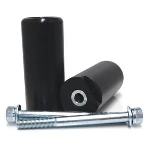 Black No Cut Frame Sliders - For 14-16 Kawasaki Z1000