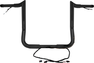 Pre-Wired Monkey Handlebars Black 14" - For 15-20 HD Electra Glide