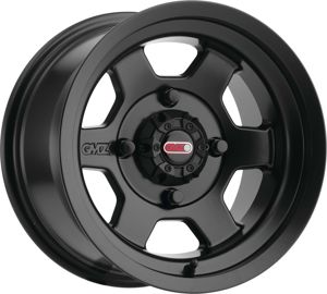 GMZ GZ804 Casino 14x10 5+5/0mm Offset 4x136 110mm CB Matte Black Wheel