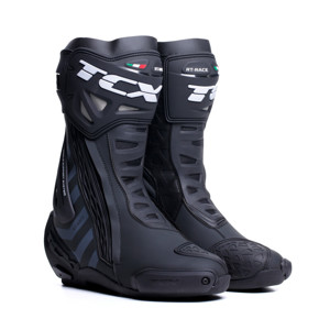 TCX RT-Race Boot Black/Dark-Grey Size 44 - High-performance race boots for motorcycle riders