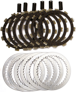 DRC Complete Clutch Kit - Cork CK Plates, Steels, & Springs - Fits Suzuki DR250/DR350 Models (1990-1999)