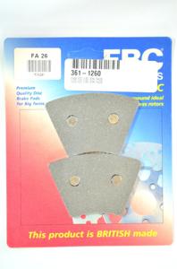 Front Organic Brake Pads - For 73-77 HD Super Glide & Sportster