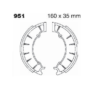 Standard Organic Brake Shoes